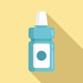 Mouthwash icon flat vector. Dental clean Royalty Free Stock Photo