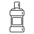 Mouthwash product icon outline vector. Tooth wash