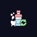 Mouthwash refill RGB color icon for dark theme
