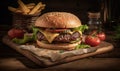 Succulent Quarter Pound Cheese Burger 03 Ai Generated Royalty Free Stock Photo