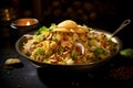 Mouthwatering bhel puri, a delightful street snack bursting with crispiness and zesty flavors