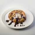 A mouthwatering chocolate chip cookie (Generative AI)