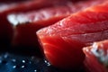 Delicious Macro Shot of Bluefin Tuna Steak, Generative AI