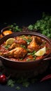 A mouthwatering dish featuring tender chicken legs in spicy masala