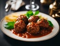 Classic Meatballs in Tomato Sauce with Basil