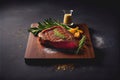 Mouthwatering meat steak beef Royalty Free Stock Photo