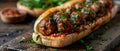 Mouthwatering Meatball Sub Bliss. Concept Food Photography, Savory Sandwiches, Delicious