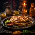 Roti Canai. Popular Dish of Malaysia