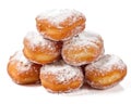 Sweet stack of beignets isolated on a white background, Generative AI Royalty Free Stock Photo