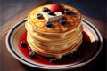 Mouthwatering traditional american pancakes