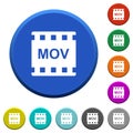 MOV movie format beveled buttons
