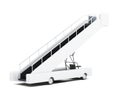 Movable ramp on white background. 3d rendering Royalty Free Stock Photo