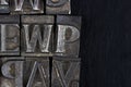 movable type alphabet set