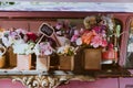 Movable vintage flower shop