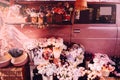 Movable vintage flower shop