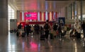 On the move again passengers at Pearson Airport Toronto August 2021