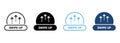 Move Arrow Send in Internet Social App Line and Silhouette Color Icon Set. Swipe Up Button Pictogram. Drag, Scroll