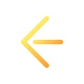 Move back pixel perfect flat gradient color ui icon Royalty Free Stock Photo