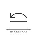 Move backward pixel perfect linear ui icon