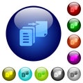 Move file solid color glass buttons
