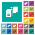 Move file solid square flat multi colored icons