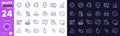 Move gesture, Touchscreen gesture and Employees wealth line icons for website, printing. For design. Vector