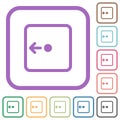Move object left simple icons Royalty Free Stock Photo