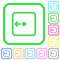 Move object left vivid colored flat icons