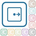Move object right simple icons Royalty Free Stock Photo