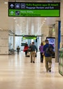 On the move Passengers headtowards baggage reclame at the Airport