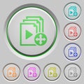 Move playlist item push buttons