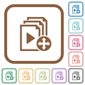 Move playlist item simple icons