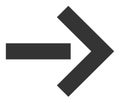 Move Right Raster Icon Flat Illustration Royalty Free Stock Photo