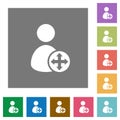 Move user square flat icons