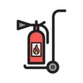 Moveable Extinguisher Royalty Free Stock Photo