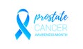 Movember men health man prostate cancer November awareness month vector blue ribbon