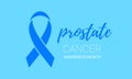 Movember men health man prostate cancer November awareness month vector blue ribbon