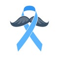 Movember - prostate cancer awareness month. Men`s health concept. Royalty Free Stock Photo