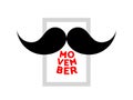 Movember. Vector mustache icon