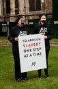 The A21 movement, campaign against human trafficking and slavery.