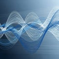 Movement and energy, simulating an aesthetic reminiscent of sound waves Royalty Free Stock Photo
