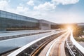 Movement of High-speed rail Royalty Free Stock Photo