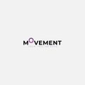 Movement with initial O is flying abstract logo