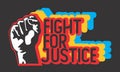 Design Vector Fight For Justice