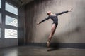 Movement, jumping concept. Woman dancing contemporary Royalty Free Stock Photo