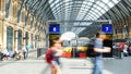 Movement of people in rush hour, london train station Royalty Free Stock Photo