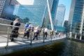 Movement of people in rush hour, london train station Royalty Free Stock Photo