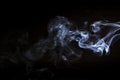 movement white smoke black background art design. High quality photo