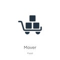 Mover icon vector. Trendy flat mover icon from food collection isolated on white background. Vector illustration can be used for