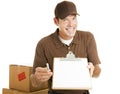 Mover Needs Your Signature Royalty Free Stock Photo